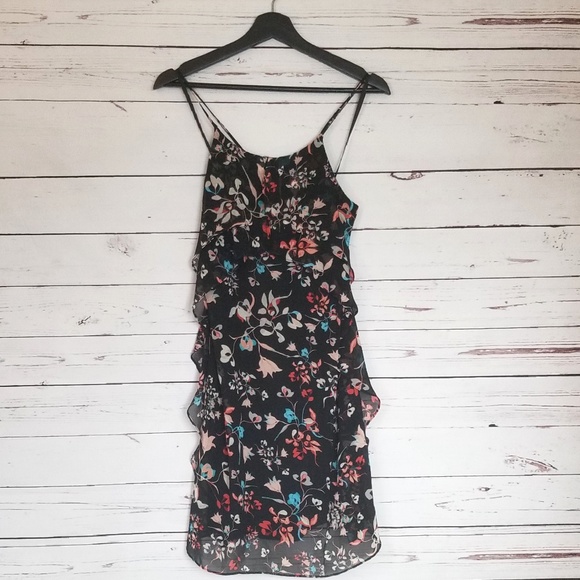 BCBGMAXAZRIA Black Ruffle Dress - Picture 2 of 3